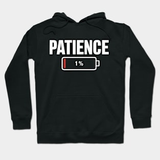 Battery Patience Work Stress Level Hoodie